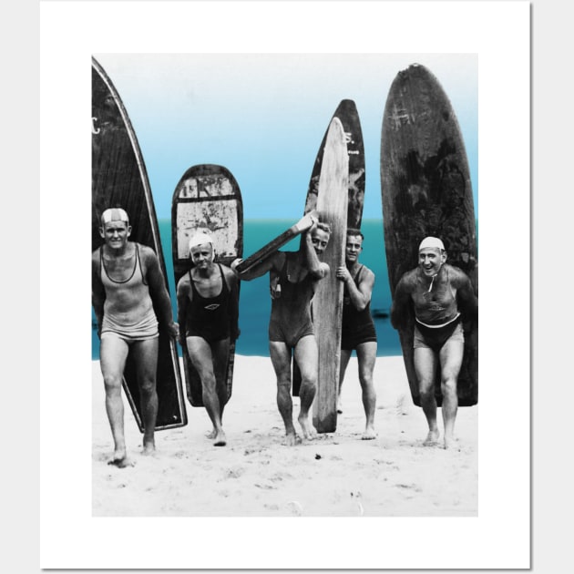 Surf's Up, Boys 1922 Wall Art by LittleBean